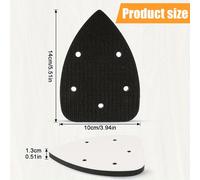 TEMU Juego de 2 Piezas de de Lijado Triangular con Gancho y Bucle para Interfaz de Ratonera con 5 o 6 Agujeros, Base de Papel de para Accesorios de Amoladora - Flexibilidad y del Presión al Lijar