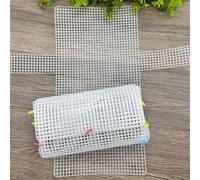 TEMU Juego de 2 piezas de láminas cuadradas de malla plástica para hacer bolsos hechos a , manualidades DIY, crochet, regalos, de costura, accesorios de costura, kit de gancho DIY, de carteras