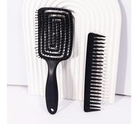 TEMU Juego de 2 piezas para peinar el cabello - Peine de masaje, peine de dientes anchos, herramientas para peinar el cabello, y antiestático, sin , sin dañar el cabello, para uso en cabello y húmedo