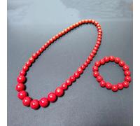 TEMU Juego de 2 Pulseras y Collar con Cuentas Acrílicas, Colores Macaron Dulces, Estilo Bohemio, Regalo Familiar para Vacaciones al