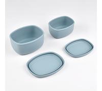 TEMU Juego de 2 Recipientes de Almacenamiento de Silicona con Tapas, Cajas Bento Reutilizables para Comida/Fruta | Libre de BPA, Herméticas, y para Lavavajillas y Congelador