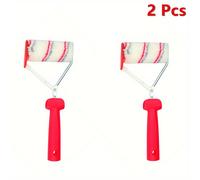 TEMU Juego de 2 rodillos ajustables para bordes de pintura con 6 funciones - una deflector de acero inoxidable que fugas, ideal para pintar paredes para entusiastas como para profesionales.