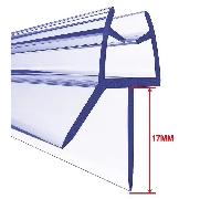 TEMU Juego de 2 sellos de ducha de baño transparentes diseñados para puertas de mosquitera, para vidrio de 4-6 mm, para llenar los espacios en el baño. Disponibles en 4 tipos