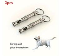 TEMU Juego de 2 silbatos para perros diseñados para reducir el ladrido, con tono de sonido ajustable y un llavero, ideal para el llamado profesional de mascotas, incluyendo cachorros y gatos.