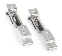 TEMU Juego de 2 soportes para matrícula de remolque, pinzas y abrazaderas de acero inoxidable con para matrículas estándar de 11 cm x 52 cm, ideales para remolques y caravanas