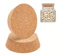 TEMU Juego de 2 tapones de corcho para botellas, de 90 a 110 por 30 mm, ideal para proyectos de manualidades y pegatinas, a