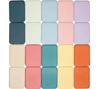 TEMU Juego de 20 bandejas de servicio, plástico, multicolor, antideslizantes, para comedores, cafeterías, cocinas, hoteles y bares