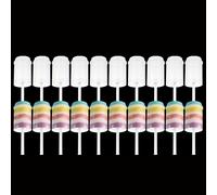 TEMU Juego de 20 recipientes Push Pop de plástico transparente para pastel con tapas, diseñados para shooters redondos reutilizables, ideales para moldes de helado y repostería.