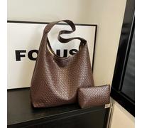 TEMU juego de 2026 de bolso tote tejido para mujer, bolso de de moda , elegante bolso de de gran capacidad, bolso de viaje casual, como se en la imagen de vista previa, un tote y un bolso de