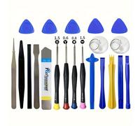 TEMU Juego de 21 piezas de herramientas para desmontar teléfonos, destornillador 21 en 1, kit de reparación para smartphones y Apple, combinado con herramientas de desmontaje 8 en 1