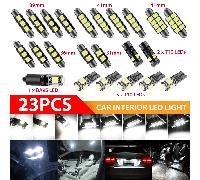 TEMU Juego de 23 luces LED Canbus para iluminación interior de coche, luces para techo, maletero, mapa y matrícula, sin batería