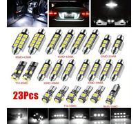 TEMU Juego de 23 piezas de kit combinado LED para coche: Luz T10, luz de lectura de punta, para puerta y luces para matrícula, sin batería