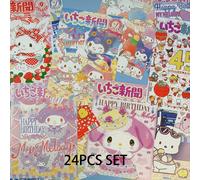 TEMU Juego de 24 carteles de anime de Sanrio, sin , para de Hello Kitty, colores vibrantes, patrones elegantes, tamaño , para la oficina, el dormitorio o como regalo de vacaciones.