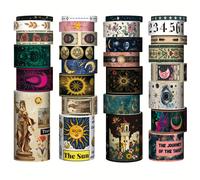 TEMU Juego de 29 rollos de cinta washi de tarot y astrología, cinta decorativa del para diario de recortes, álbumes de recortes, agenda, collage y manualidades DIY