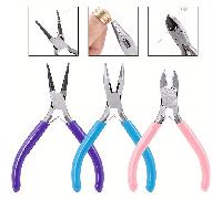 TEMU Juego de 3 Alicates para Joyería : Aguja de Precisión & Redonda con Cortador de Alambre - Herramientas de Artesanía Duraderas y Ergonómicas