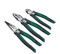 TEMU Juego de 3 alicates profesionales de grado industrial, que alicates de punta , de y de electricista, con bordes de corte fuertes, adecuados para reparaciones eléctricas, automotrices y más