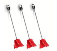 TEMU Juego de 3 batidores de pintura de metal, varilla mezcladora para masilla en polvo, mezclador de revestimiento de cemento de plástico, mezclado eléctrico y albañilería