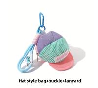 TEMU Juego de 3 Bolsas de Almacenamiento con Bloques de Color + Ganchos + Cordón, Bolsas de Almacenamiento Portátiles Esenciales para Viajes, , Estuche para Auriculares, Accesorio de Llavero Universal