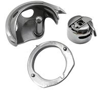 TEMU Juego de 3 Cajas de Canilla con Gancho y Carrera - Compatible con Modelos 148 y 158, Accesorios para Máquinas de Coser de Carga Frontal, Construcción Duradera en Acero