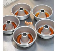 TEMU Juego de 3 moldes para hornear donas, moldes de aluminio para hacer donas, ideal para muffins y cupcakes en