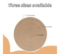 TEMU Juego de 3 Moldes Redondos para Arcilla, Cerámica y Artesanías en Madera - Tabla , Molde de para Hacer Platos con Empujador Manual en 3 Tamaños