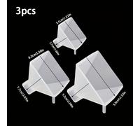 TEMU Juego de 3 Moldes Silicona Resina - Pirómides Grande, y Pequeña para Manualidades DIY con Epoxy, 3D Acabado Espejo, Molde Artesanal Decorativo Aromático