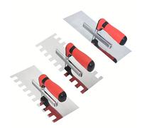 TEMU Juego de 3 Paletas de , Espátula Grande con Bordes Dentados para Azulejos y , Herramienta Auxiliar para Enlucido