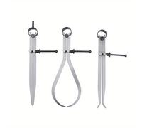 TEMU Juego de 3 piezas de Calibrador de Precisión de 8 Pulgadas para Mecánicos - Kit de Herramientas de Medición de Acero al Carbono Duradero para Medición Interior y Exterior con Patas de 9 Pulgadas