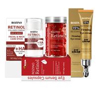 TEMU Juego de 3 piezas de cuidado con retinol, adecuado para ojos y cara, hidratante que que Beige luzca más y delicado, ideal para otoño e invierno, para todo tipo Beige
