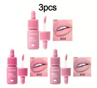 TEMU Juego de 3 piezas de de labios mate aterciopelado - líquida mate con #03 #04 #05, fórmula hidratante no pegajosa para los beige , uso diario y regalo de /Navidad para mujeres () - aterciopelado