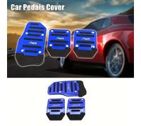 TEMU Juego de 3 piezas para pedales del coche - aleación de aluminio antideslizante con diseño de rayas, adecuado para , freno y embrague - mejora el interior de tu vehículo