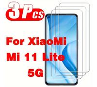 TEMU Juego de 3 protectores de pantalla de vidrio templado para Xiaomi Mi 11 Lite 5G, con 9H y diseño antiarañazos con cobertura total para la pantalla del teléfono