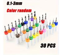TEMU Juego de 30 Piezas Brocas Mini PCB de de Tungsteno para CNC, Diámetro -3.0mm, Set de Taladros para Placas de Impreso
