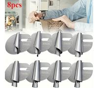 TEMU Juego de 4/8 piezas de pies de dobladillo enrollado para coser, para máquinas de coser, diseñados para crear dobladillos con anchos de 3 mm, ideal para uso doméstico e industrial