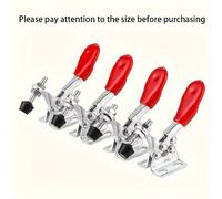 TEMU Juego de 4 Abrazaderas de Palanca GH-201A - Rápida, Capacidad de Sujeción de 59.5lb para Uso Seguro y Versátil en