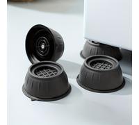 TEMU Juego de 4 Almohadillas Antigolpes para Lavadora - Alfombrillas Plásticas Antideslizantes y Reductoras de para Electrodomésticos Domésticos, Duraderas en con Base Negra , Sin Pilas Requeridas