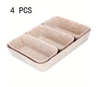 TEMU Juego de 4 Bandejas Organizadoras para Sala, Organizador Multifuncional de Fieltro para Accesorios de Escritorio y Cajones en Hogar u Oficina