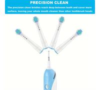 TEMU Juego de 4 cabezales de repuesto surtidos para cepillos de dientes eléctricos profesionales, compatibles con los modelos Oral\-B 7000, , 9600, 5000, 3000 y 8000 para adultos