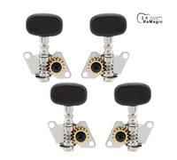 TEMU Juego de 4 de Afinación Negras para , 2 Derechas + 2 Izquierdas, Mecánicas de Acero para Ukeleles de 21/23/26 Pulgadas