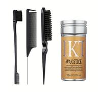 TEMU Juego de 4 de Cera para el Cabello, Kit de para Flequillos y Pelucas, Desenredar Extremos y Detalles de Estilizado