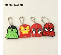TEMU Juego de 4 llaveros de Marvel , elegante colgante decorativo para bolso y llaves de coche, tapas protectoras para llaves, , Hulk, Iron Man, regalo para de San Valentín y fiestas de para
