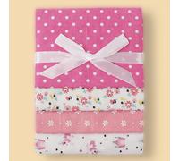 TEMU Juego de 4 Mantas de Envoltura para Bebés con Estampados de Elefante, Animales y Princesa Luna, Toalla de Franela