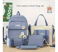 TEMU Juego de 4 Mochilas de Lona de Gran Capacidad - Bolso Escolar Estilo Casual para , Viajeros y Trabajadores - Resistente, de Calidad y con Múltiples Bolsillos, Ideal para Adolescentes