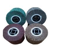 TEMU Juego de 4 Ruedas Abrasivas No Tejidas para Amoladora , Granos: 120#, 180#, 320#, 600# - Adecuado para Acero Inoxidable, Aluminio, Cobre y Metales