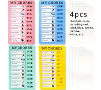 TEMU Juego de 4 tableros de de , tarjetas de memo para , tableros de planificación para la organización del hogar y viajes