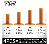 TEMU Juego de 4 - Tapetes de golpeo de golf de goma, tees de tamaños (1.7 pulgadas + 2.13 pulgadas + 2.75 pulgadas + 3.27 pulgadas) * 1, tees de golf duraderos que reducen , accesorios para de golf