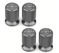 TEMU Juego de 4 tapones de válvula de neumático de aluminio para Seat , diseñados para mantener el polvo y proteger las válvulas de aire