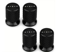 TEMU Juego de 4 tapones de válvula de neumático de aluminio para Seat , diseñados para mantener el polvo y proteger las válvulas de aire