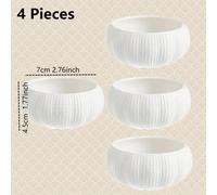 TEMU Juego de 4 tazones para soufflé de erizo , platos compartimentados para , , salsa de soja, mantequilla, cuencos para dim sum, huevos al vapor y roe de pescado. Ideal para decoraciones festivas