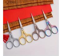 TEMU Juego de 4 tijeras de acero inoxidable de precisión, ideales para bordado vintage y costura, tijeras de tela e hilo aptas para sastrería y manualidades, a de 14 años